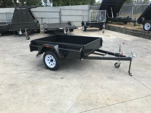 6×4 Commercial Heavy Duty | Checkerplate Floor | Single Box Axle Trailer for Sale - Image 3